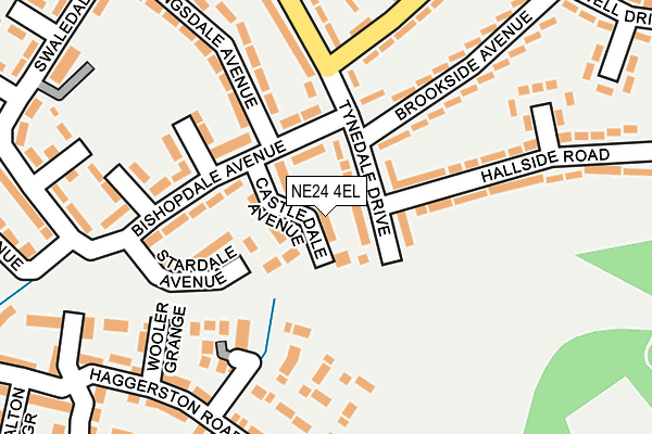 NE24 4EL map - OS OpenMap – Local (Ordnance Survey)