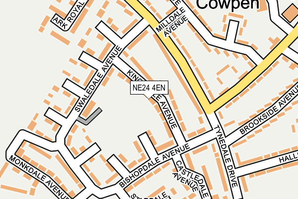 NE24 4EN map - OS OpenMap – Local (Ordnance Survey)
