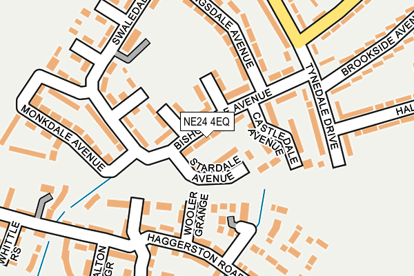 NE24 4EQ map - OS OpenMap – Local (Ordnance Survey)