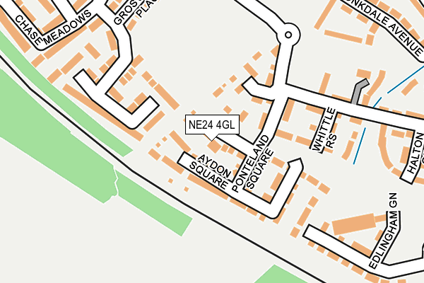 NE24 4GL map - OS OpenMap – Local (Ordnance Survey)