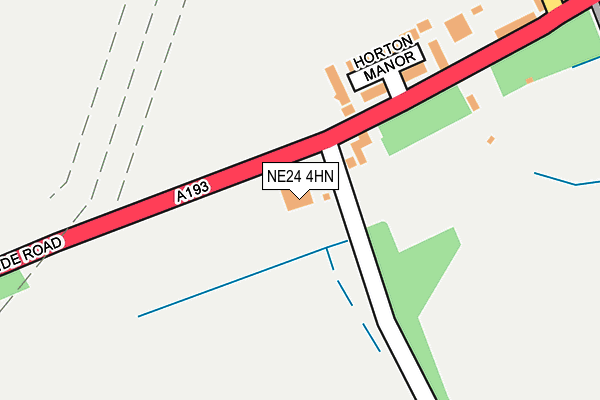 NE24 4HN map - OS OpenMap – Local (Ordnance Survey)