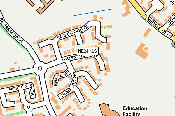 NE24 4LS map - OS OpenMap – Local (Ordnance Survey)