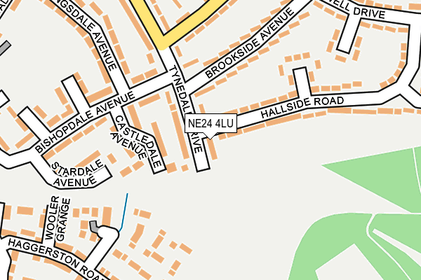 NE24 4LU map - OS OpenMap – Local (Ordnance Survey)