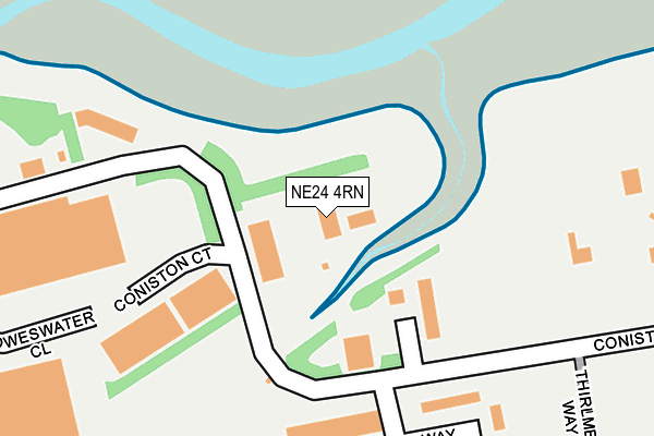 NE24 4RN map - OS OpenMap – Local (Ordnance Survey)