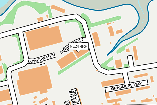 NE24 4RP map - OS OpenMap – Local (Ordnance Survey)