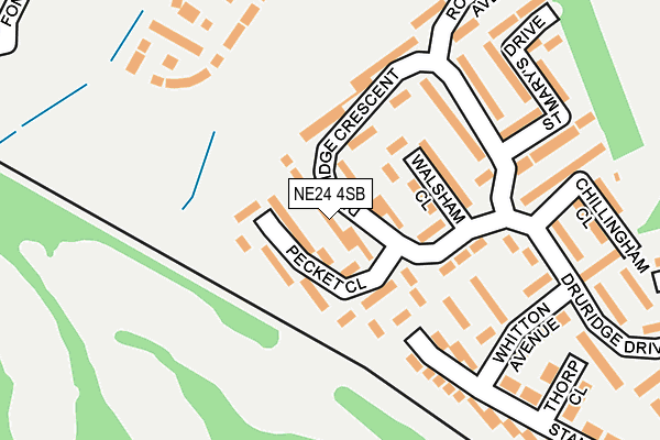 NE24 4SB map - OS OpenMap – Local (Ordnance Survey)