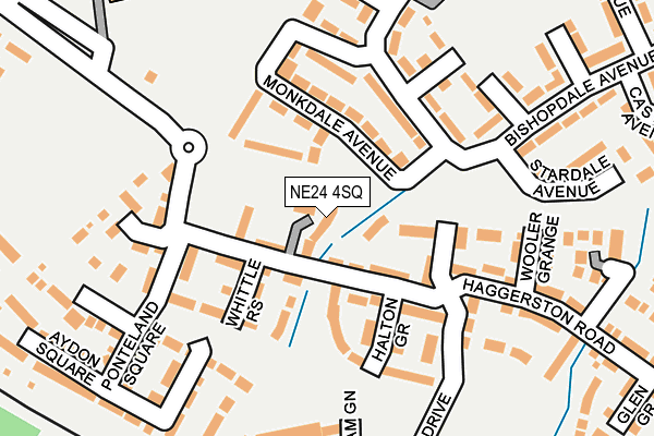 NE24 4SQ map - OS OpenMap – Local (Ordnance Survey)