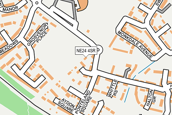 NE24 4SR map - OS OpenMap – Local (Ordnance Survey)