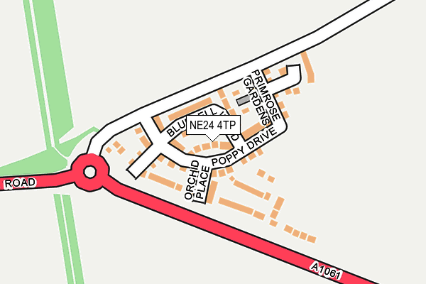 NE24 4TP map - OS OpenMap – Local (Ordnance Survey)