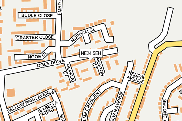 NE24 5EH map - OS OpenMap – Local (Ordnance Survey)