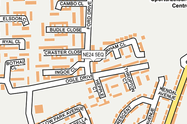 NE24 5EQ map - OS OpenMap – Local (Ordnance Survey)