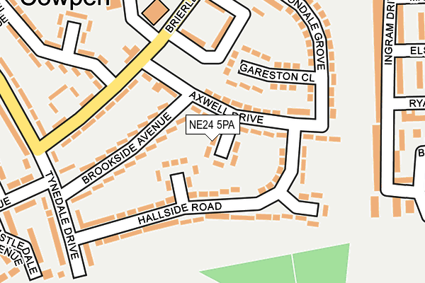 NE24 5PA map - OS OpenMap – Local (Ordnance Survey)
