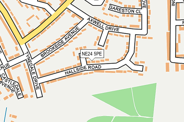 NE24 5PE map - OS OpenMap – Local (Ordnance Survey)