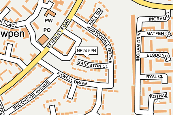 NE24 5PN map - OS OpenMap – Local (Ordnance Survey)
