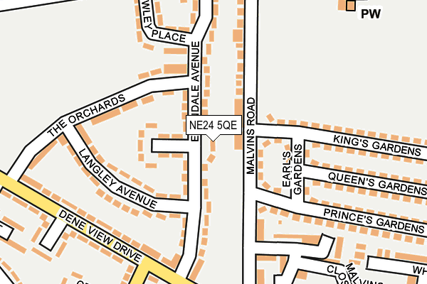 NE24 5QE map - OS OpenMap – Local (Ordnance Survey)