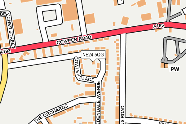 NE24 5QG map - OS OpenMap – Local (Ordnance Survey)