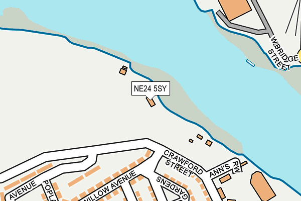 NE24 5SY map - OS OpenMap – Local (Ordnance Survey)