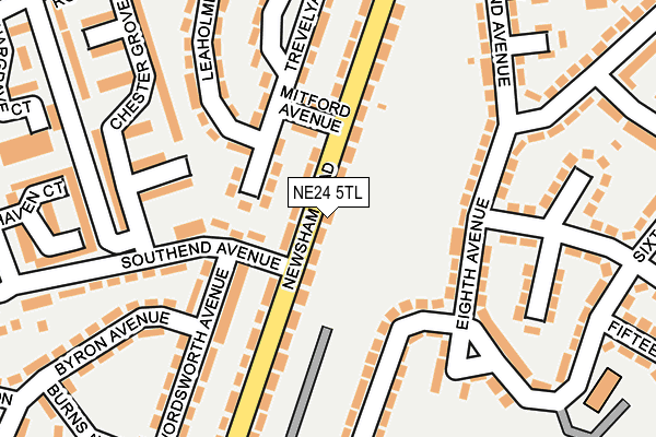 NE24 5TL map - OS OpenMap – Local (Ordnance Survey)