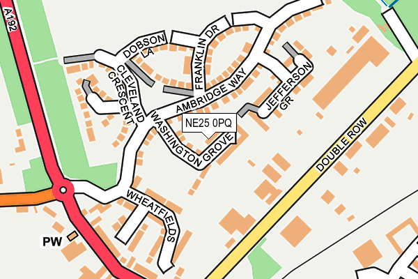 NE25 0PQ map - OS OpenMap – Local (Ordnance Survey)