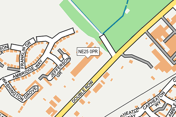 NE25 0PR map - OS OpenMap – Local (Ordnance Survey)