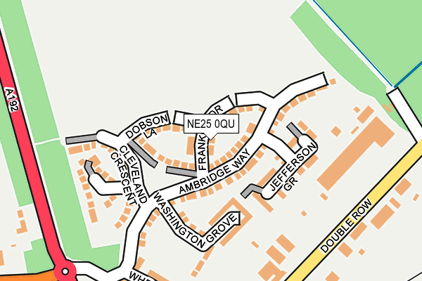 NE25 0QU map - OS OpenMap – Local (Ordnance Survey)
