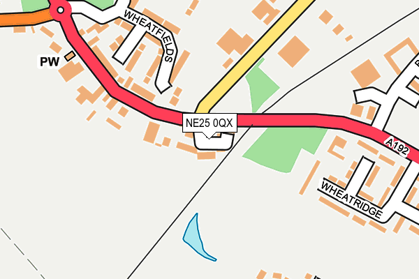 NE25 0QX map - OS OpenMap – Local (Ordnance Survey)