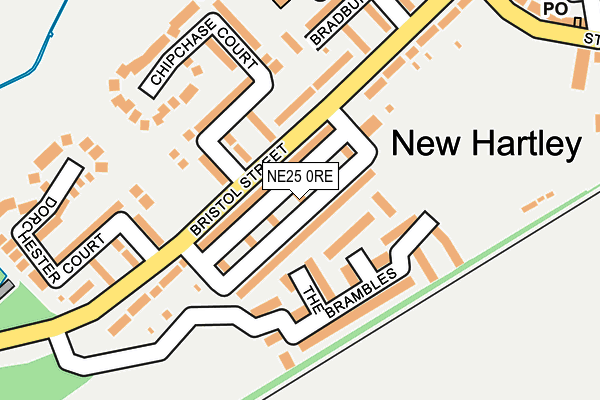 NE25 0RE map - OS OpenMap – Local (Ordnance Survey)