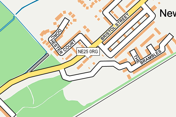 NE25 0RG map - OS OpenMap – Local (Ordnance Survey)