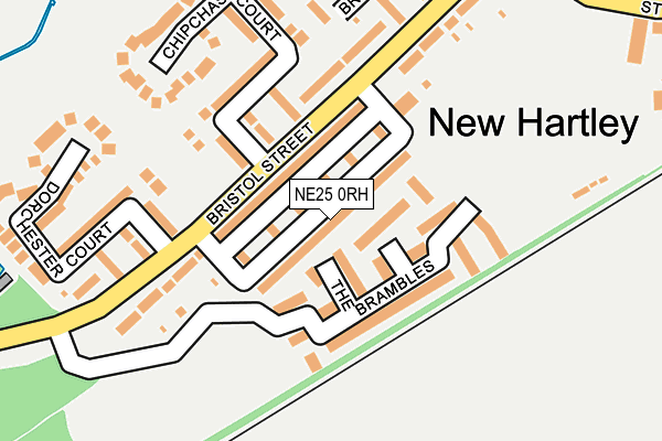 NE25 0RH map - OS OpenMap – Local (Ordnance Survey)