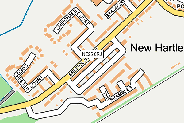 NE25 0RJ map - OS OpenMap – Local (Ordnance Survey)