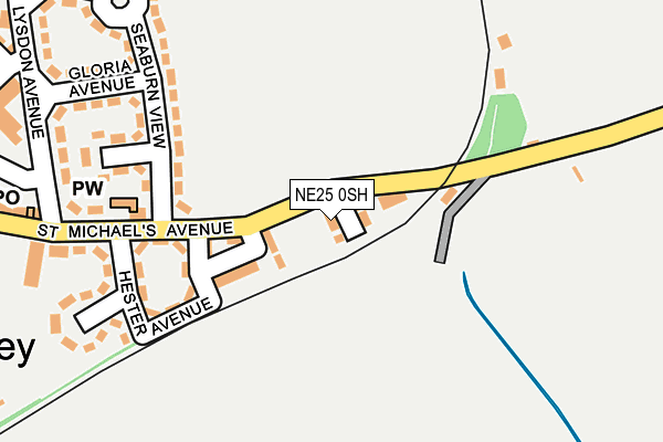 NE25 0SH map - OS OpenMap – Local (Ordnance Survey)