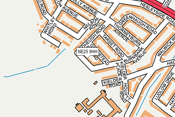 NE25 9HH map - OS OpenMap – Local (Ordnance Survey)