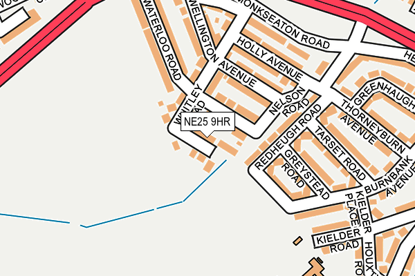 NE25 9HR map - OS OpenMap – Local (Ordnance Survey)