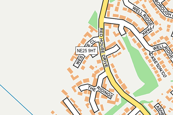 NE25 9HT map - OS OpenMap – Local (Ordnance Survey)