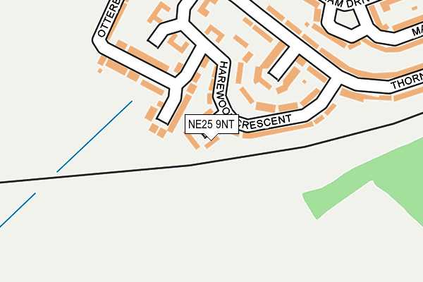 NE25 9NT map - OS OpenMap – Local (Ordnance Survey)