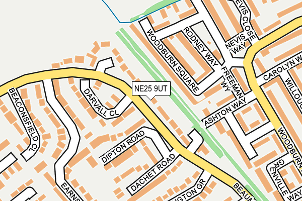 NE25 9UT map - OS OpenMap – Local (Ordnance Survey)