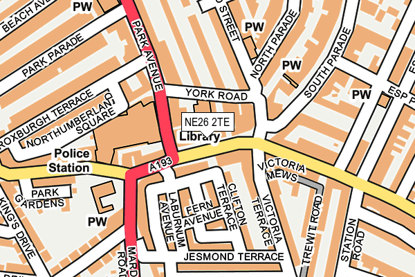 Map of WHITLEY ROAD TAKEAWAY LTD at local scale