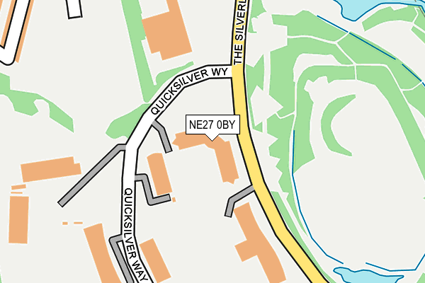 NE27 0BY map - OS OpenMap – Local (Ordnance Survey)