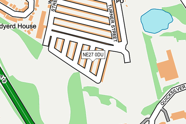 NE27 0DU map - OS OpenMap – Local (Ordnance Survey)