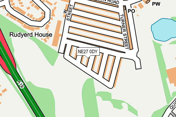 NE27 0DY map - OS OpenMap – Local (Ordnance Survey)