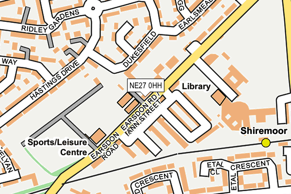 NE27 0HH map - OS OpenMap – Local (Ordnance Survey)