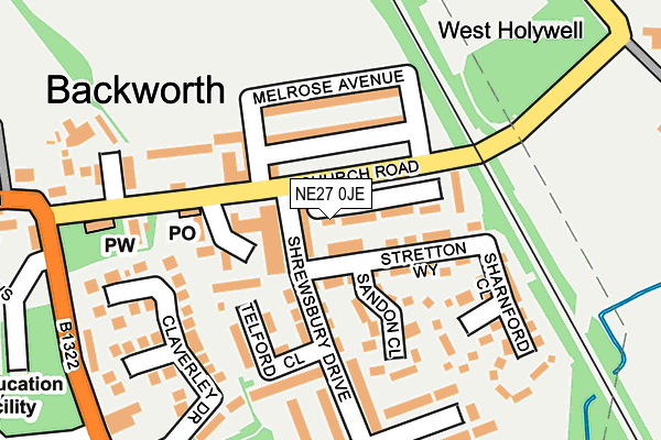 Map of BACKWORTH TAKEAWAY LIMITED at local scale