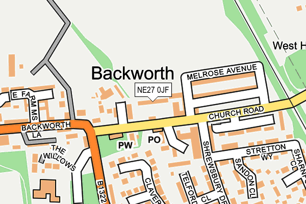 Map of BACKWORTH QUALITY IMPROVEMENT SOLUTIONS LTD at local scale