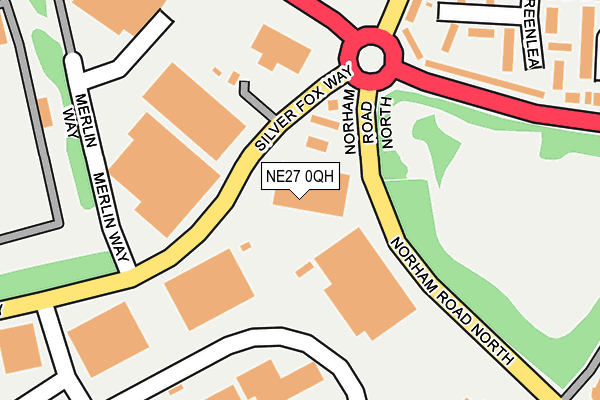 NE27 0QH map - OS OpenMap – Local (Ordnance Survey)