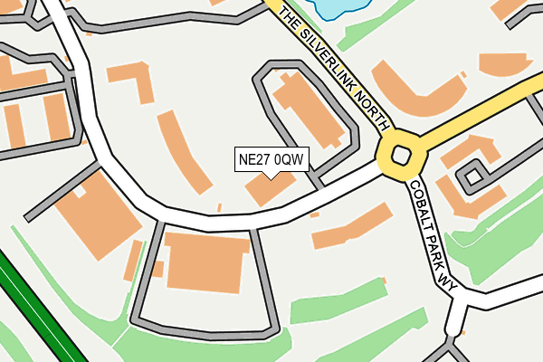 NE27 0QW map - OS OpenMap – Local (Ordnance Survey)