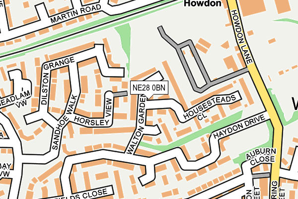 Map of NCC HOUSING LTD at local scale