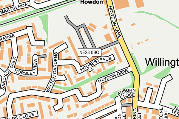 Map of HUNTER PIPEWORK LTD at local scale
