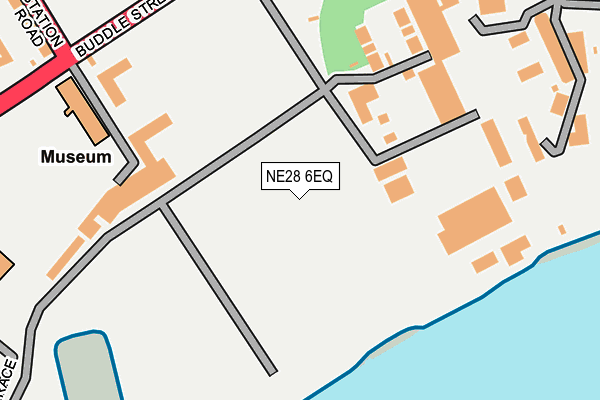 NE28 6EQ map - OS OpenMap – Local (Ordnance Survey)