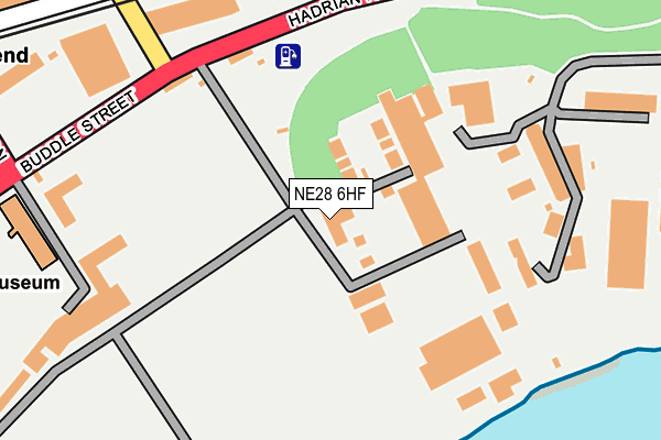 NE28 6HF map - OS OpenMap – Local (Ordnance Survey)