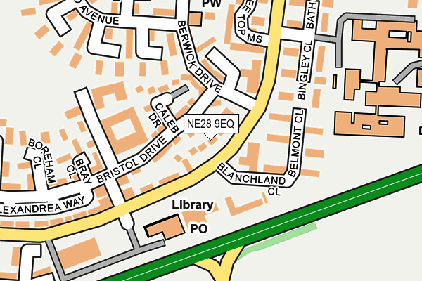 NE28 9EQ map - OS OpenMap – Local (Ordnance Survey)